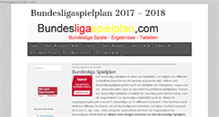 Desktop Screenshot of bundesligaspielplan.com