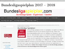 Tablet Screenshot of bundesligaspielplan.com